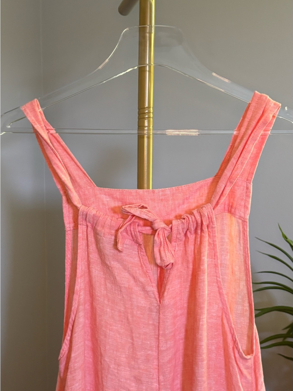 Haute Hippie Pink Sleeveless Linen-Blend Jumpsuit